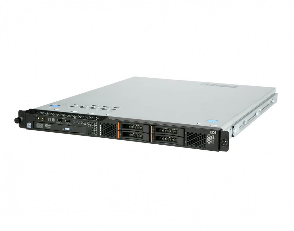 IBM SYSTEM X3250 M3 XEON QUADCORE X3430 2,4 / 16 GB DDR3 ECC / 2X 250GB SATA 3,5