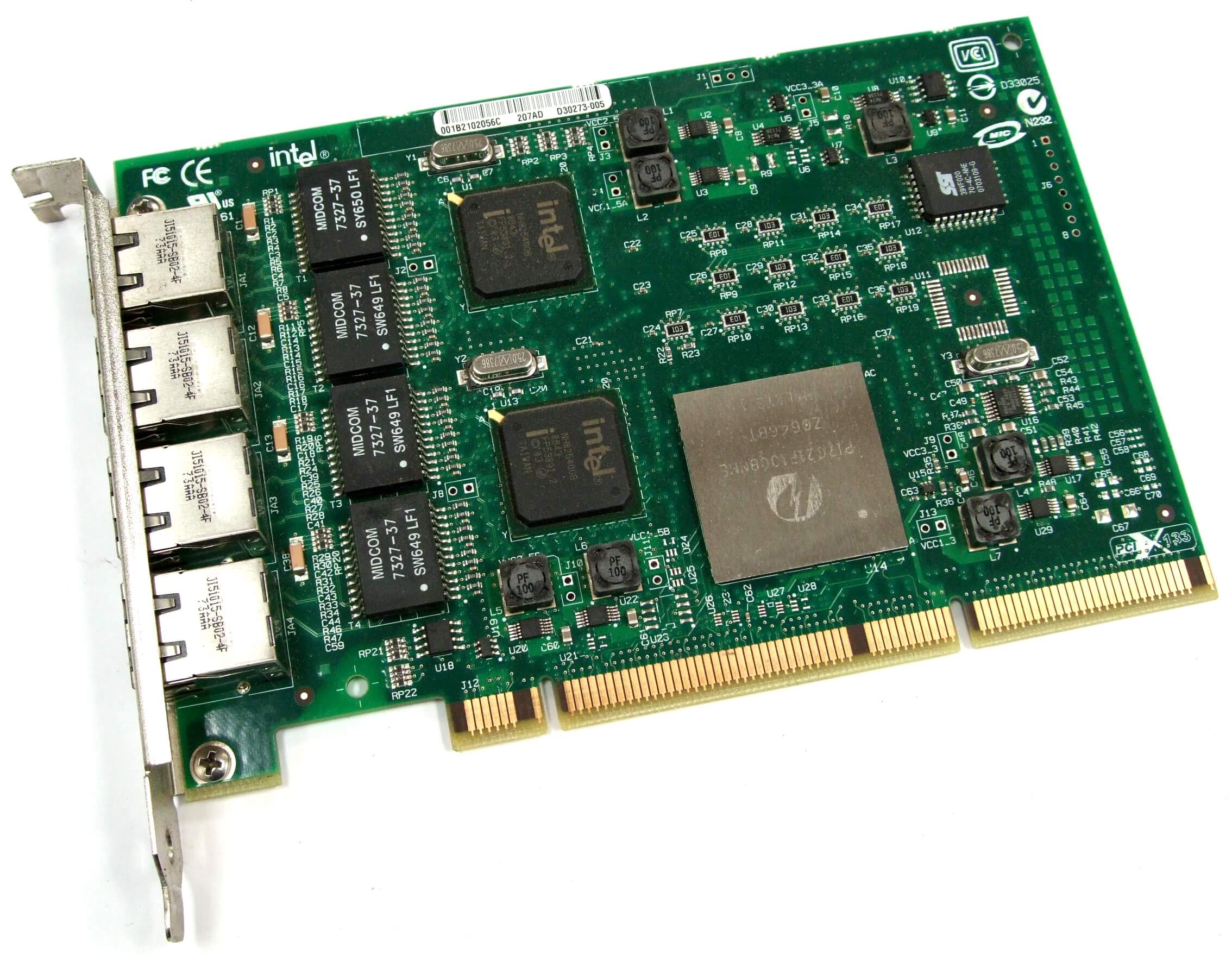 KARTA SIECIOWA INTEL PRO 1000 GT QUAD PORT 4xLAN 1GBIT PCI-X WYSOKI PROFIL