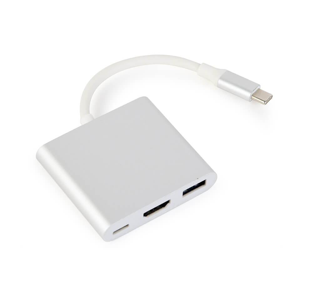 ADAPTER CABLEXPERT A-CM-HDMIF-02-SV USB-C HDMI USB USB-C NOWY