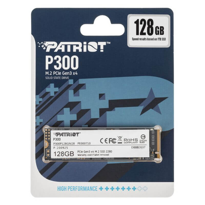 DYSK SSD PATRIOT P300 128GB M.2 2280 PCI-E NVME NOWY